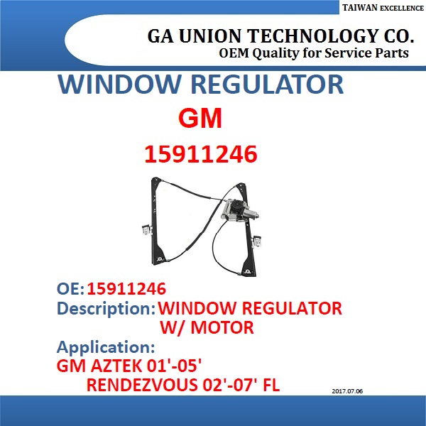 WINDOW REGULATOR-15911246