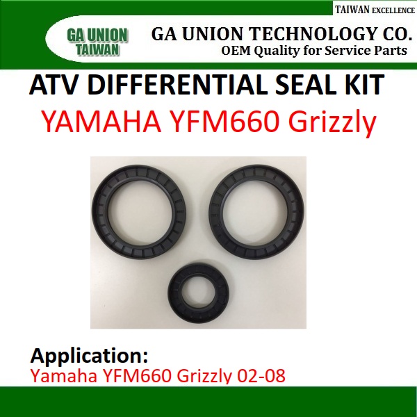 ATV Differential Seal Kit-ATV Differential Seal Kit FOR Rear Yamaha Grizzly 660 