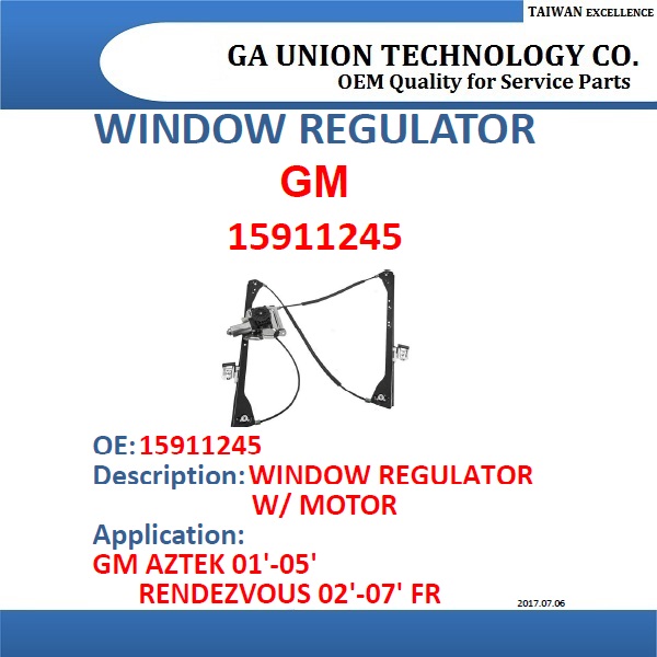 WINDOW REGULATOR-15911245