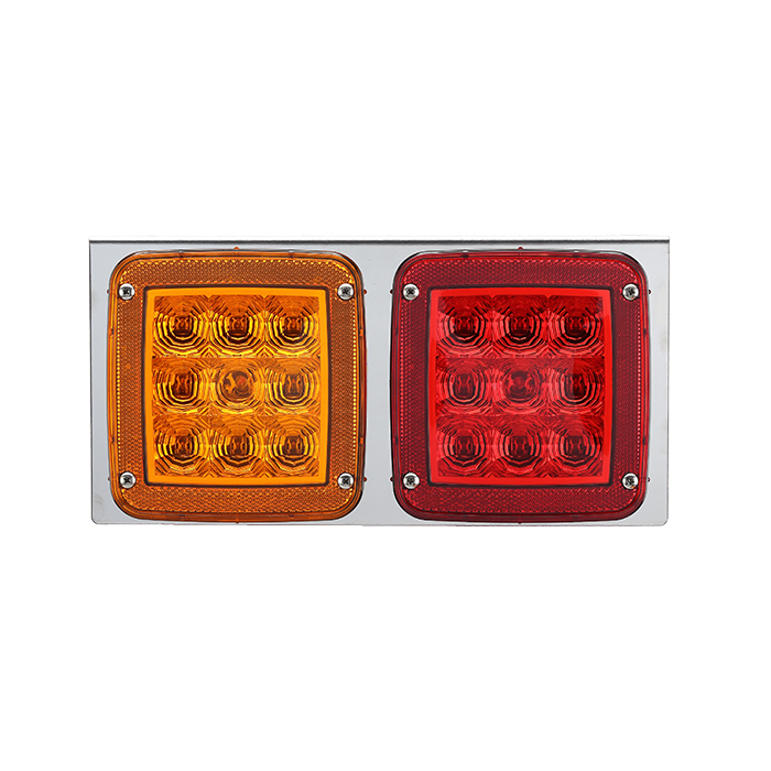 卡車貨車尾燈 警示燈 剎車燈 黃／紅燈殼 L型-GP-7101L