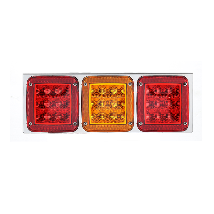 卡車貨車燈具 24V尾燈 警示燈 剎車燈 紅／黃／紅燈殼 L型-GP-7102L