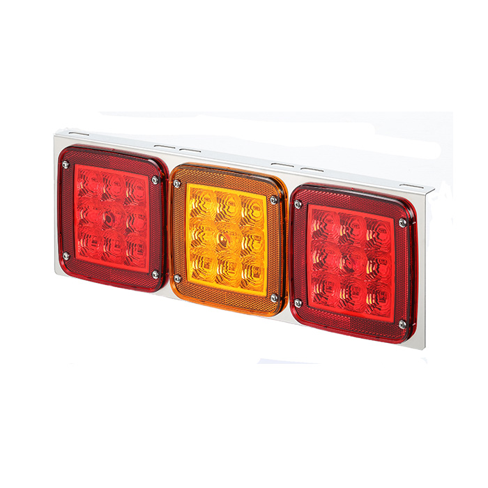 Taillight Truck 24V LED tail light Red／Amber／Red light L shape-GP-7102L