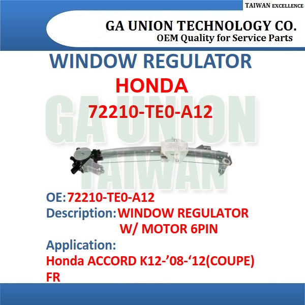 WINDOW REGULATOR-72210-TE0-A12