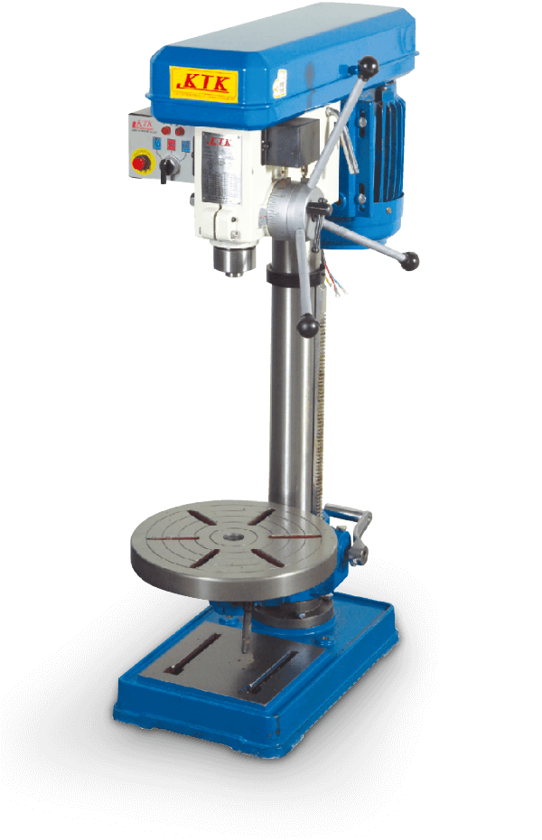 Manual feed electronic drilling and tapping machine