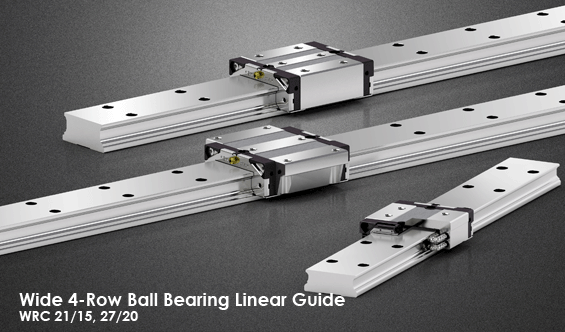Wide 4-Row Ball Bearing Linear Guide