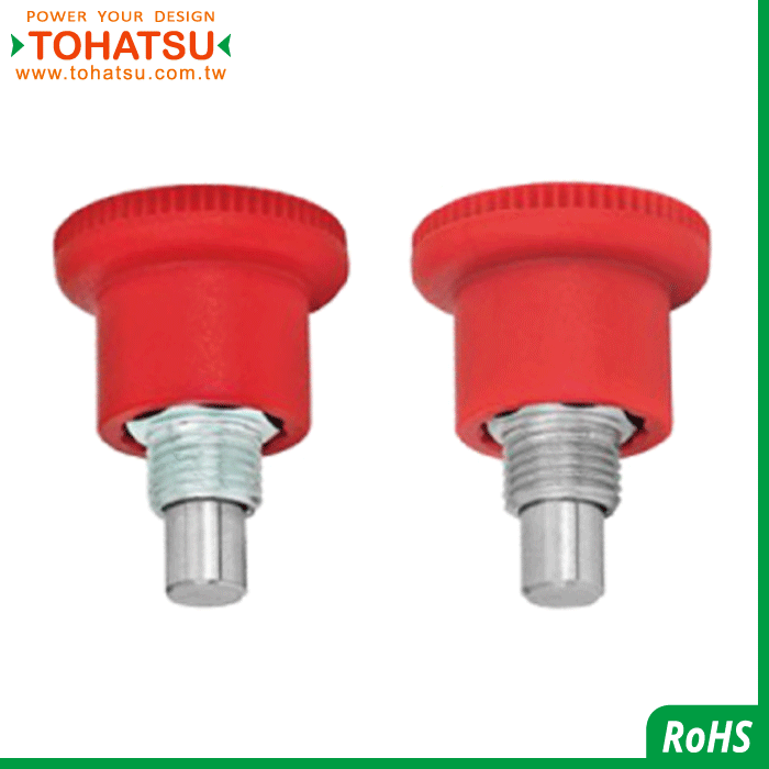 Index Plungers (material: steel ／ SUS303) (with knob) (short type)-SGR822