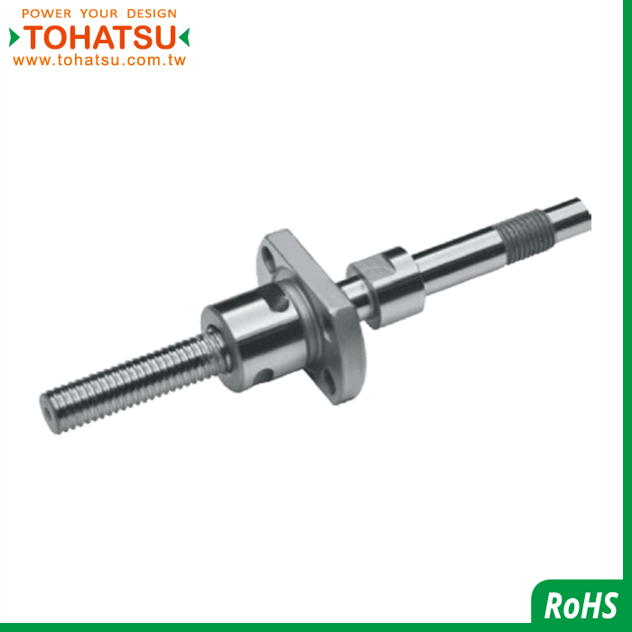 Ball screw (flange round double cut, internal circulation, unprocessed shaft end)-TPOH